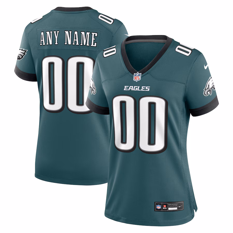 Women's Philadelphia Eagles Nike Midnight Green Custom Game Jersey - Ujersey