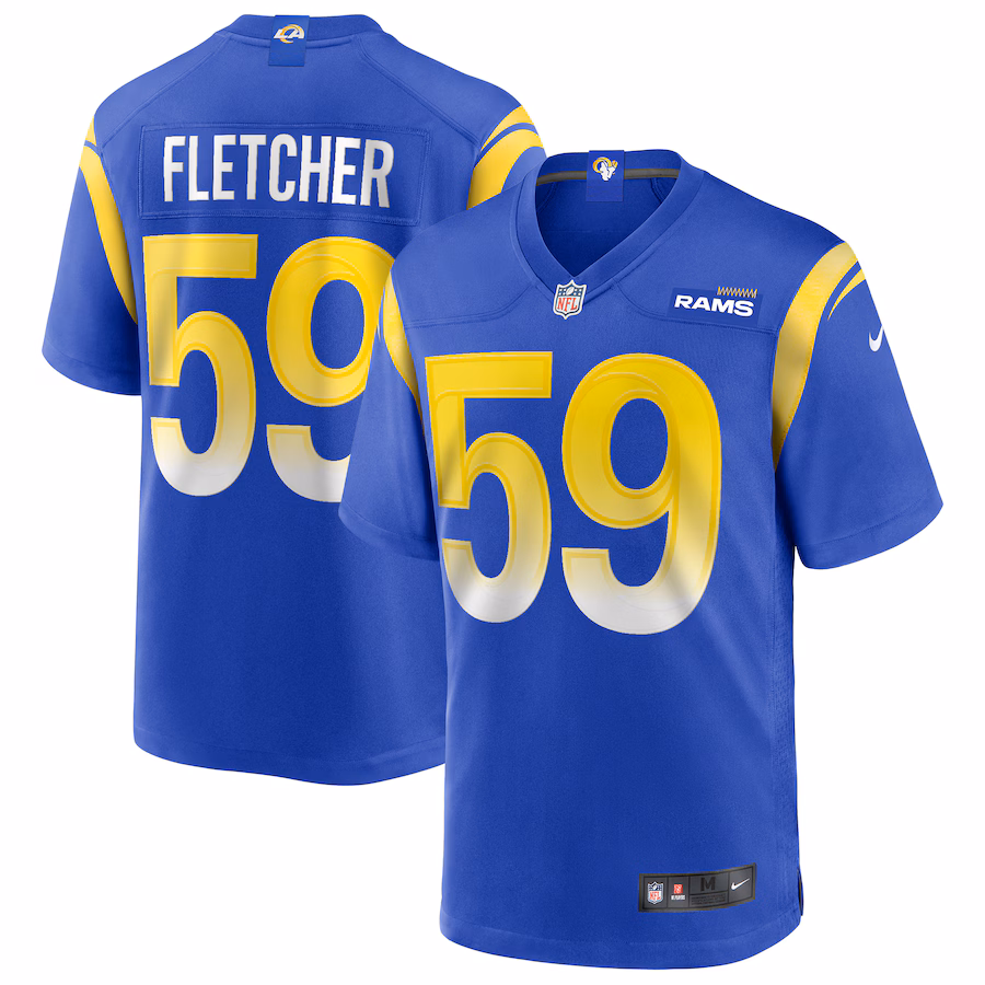 Men's Los Angeles Rams London Fletcher Nike Royal Game Retired Player Jersey - Ujersey