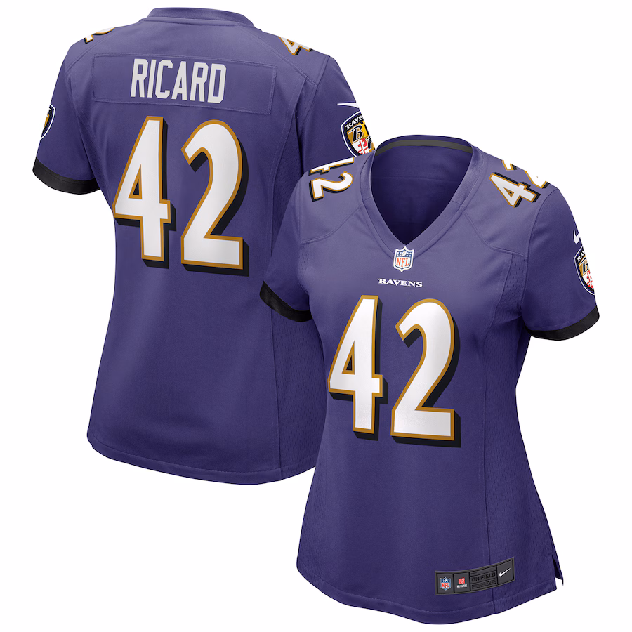 Women's Baltimore Ravens Patrick Ricard Nike Purple Game Jersey - Ujersey