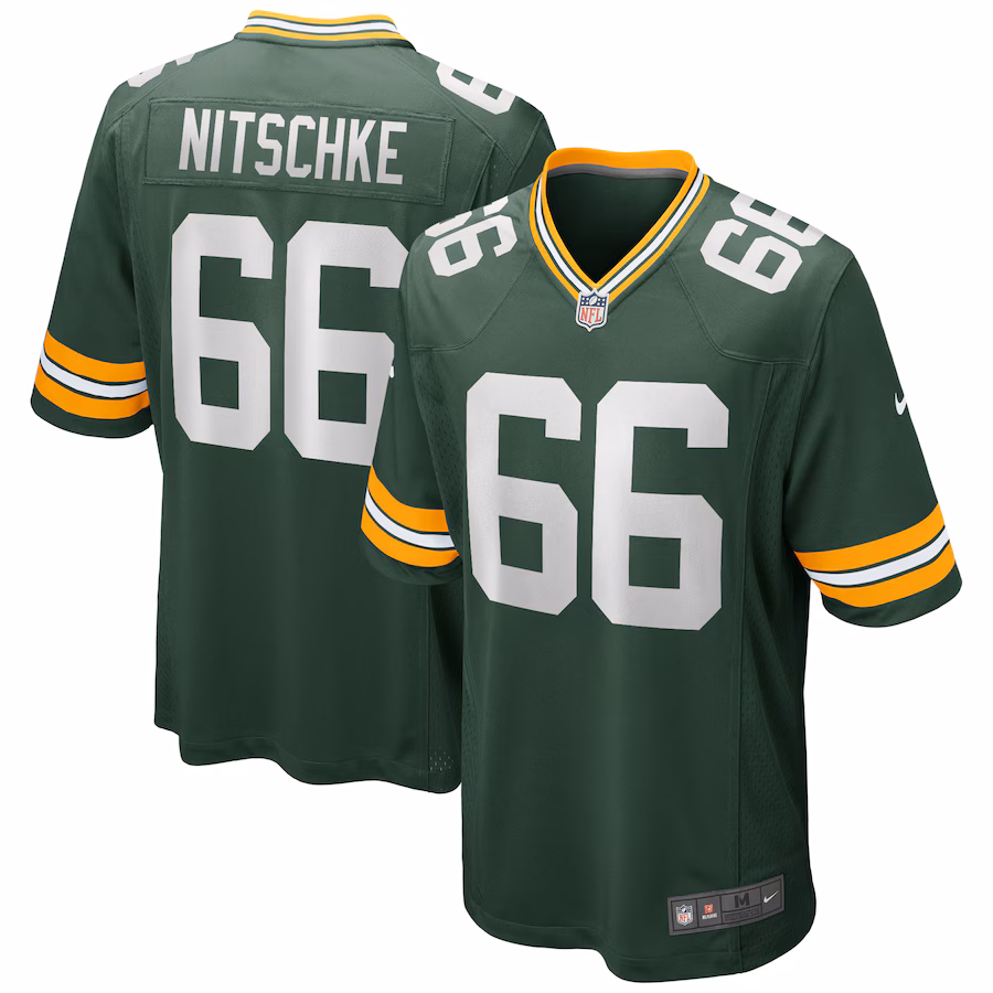 Men's Green Bay Packers Ray Nitschke Nike Green Game Retired Player Jersey - Ujersey