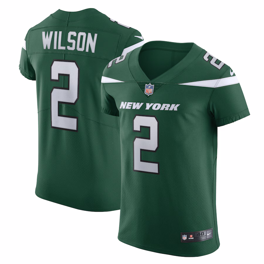 Men's New York Jets Zach Wilson Nike Gotham Green Vapor Elite Jersey - Ujersey