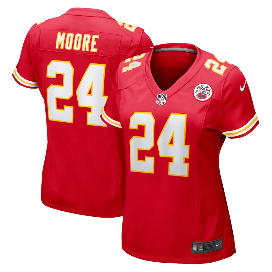 Women's Kansas City Chiefs Skyy Moore Nike Red Game Player Jersey - Ujersey