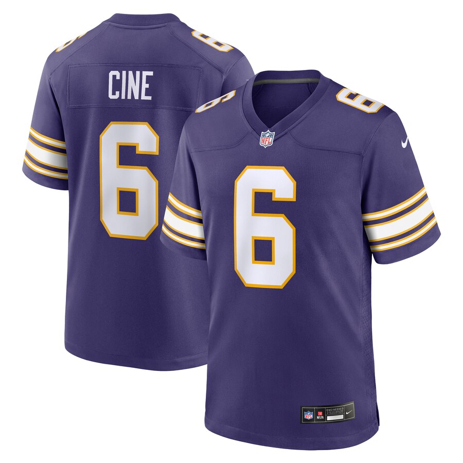 Men's Minnesota Vikings Lewis Cine Nike Purple Classic Player Game Jersey - Ujersey