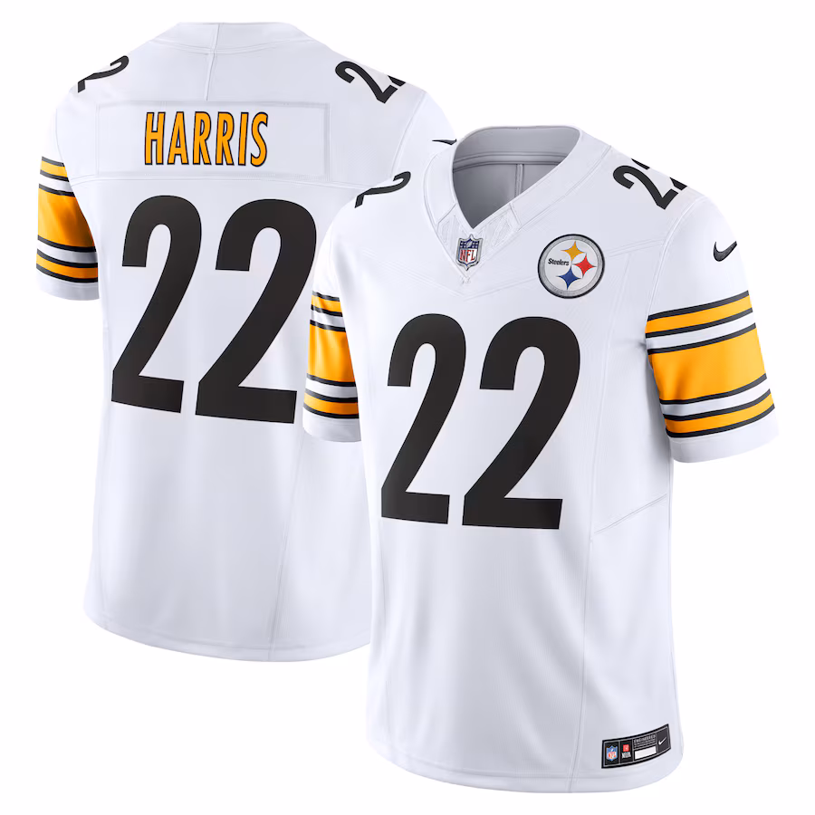 Men's Pittsburgh Steelers Najee Harris Nike White Vapor F.U.S.E. Limited Jersey - Ujersey