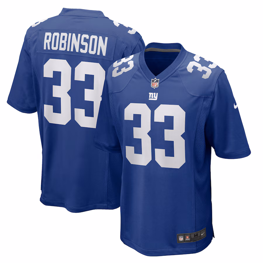 Men's New York Giants Aaron Robinson Nike Royal Game Player Jersey - Ujersey
