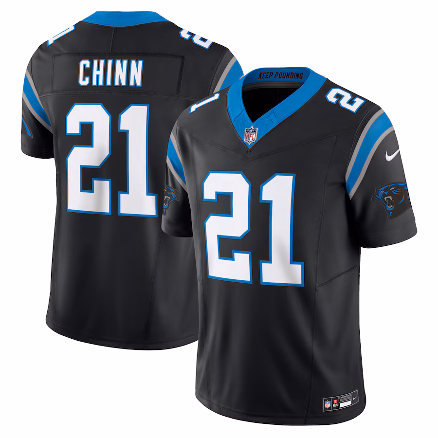 Men's Carolina Panthers Jeremy Chinn Nike Black Vapor F.U.S.E. Limited Jersey - Ujersey