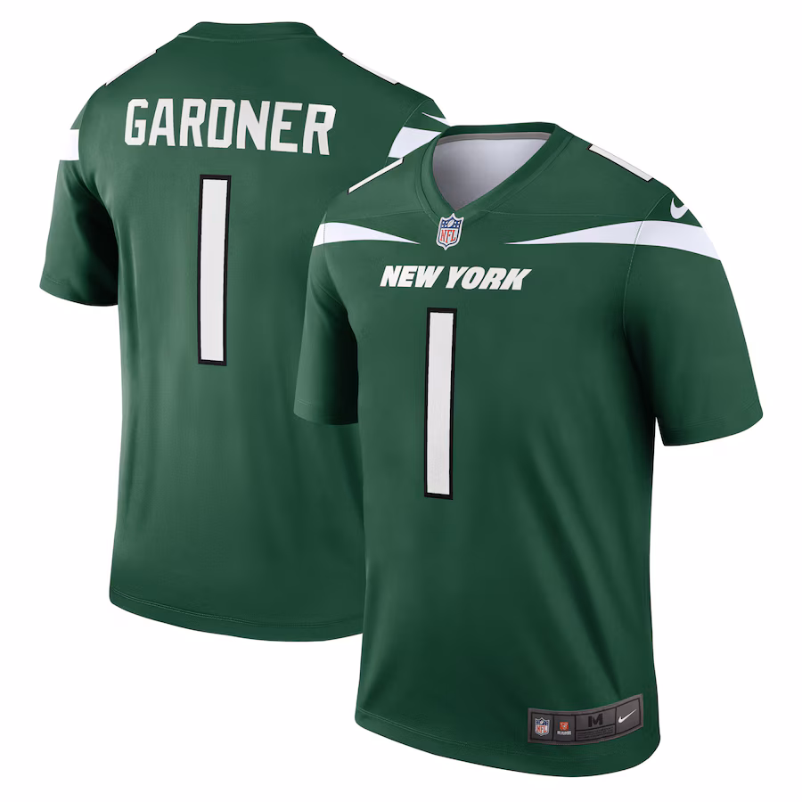 Men's New York Jets Ahmad Gardner Nike Green Legend Jersey - Ujersey