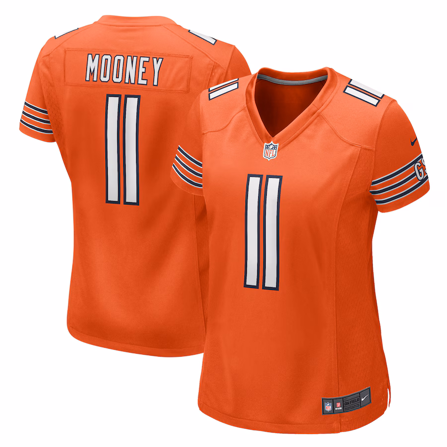 Women's Chicago Bears Darnell Mooney Nike Orange Alternate Game Player Jersey - Ujersey