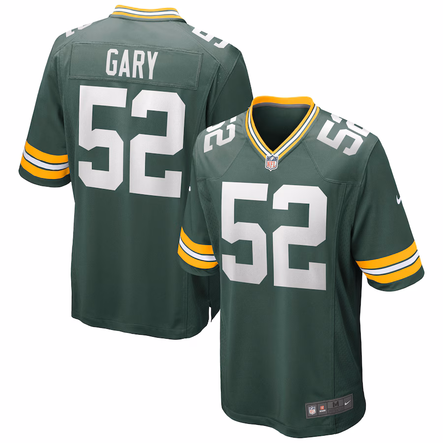 Men's Green Bay Packers Rashan Gary Nike Green Game Jersey - Ujersey