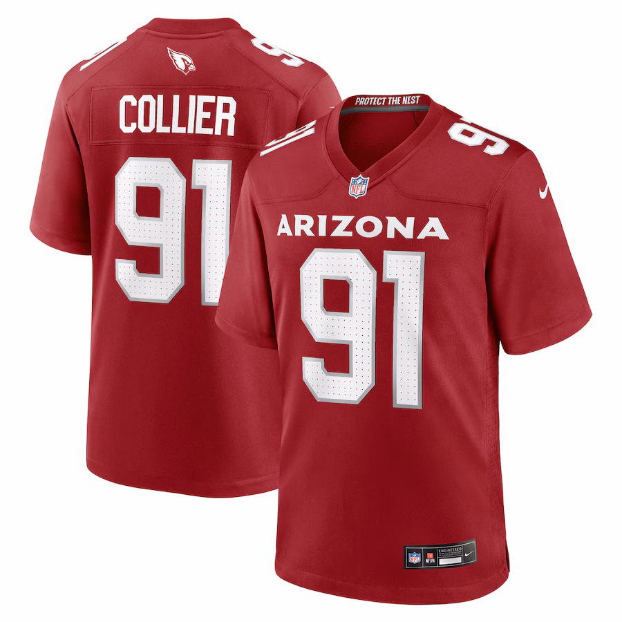 Men's Arizona Cardinals L.J. Collier Nike Cardinal Game Player Jersey - Ujersey