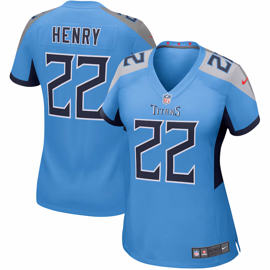 Women's Tennessee Titans Derrick Henry Nike Light Blue Game Jersey - Ujersey