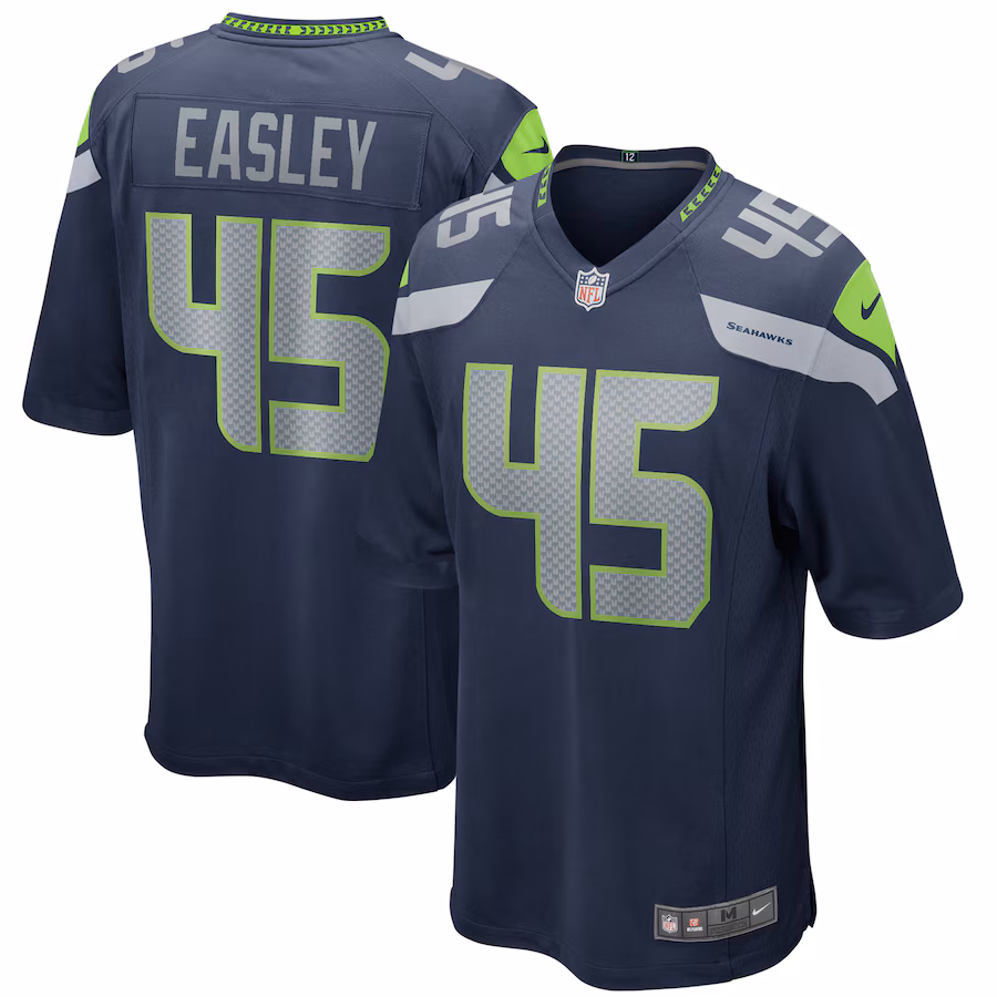 Men's Seattle Seahawks Kenny Easley Nike College Navy Game Retired Player Jersey - Ujersey