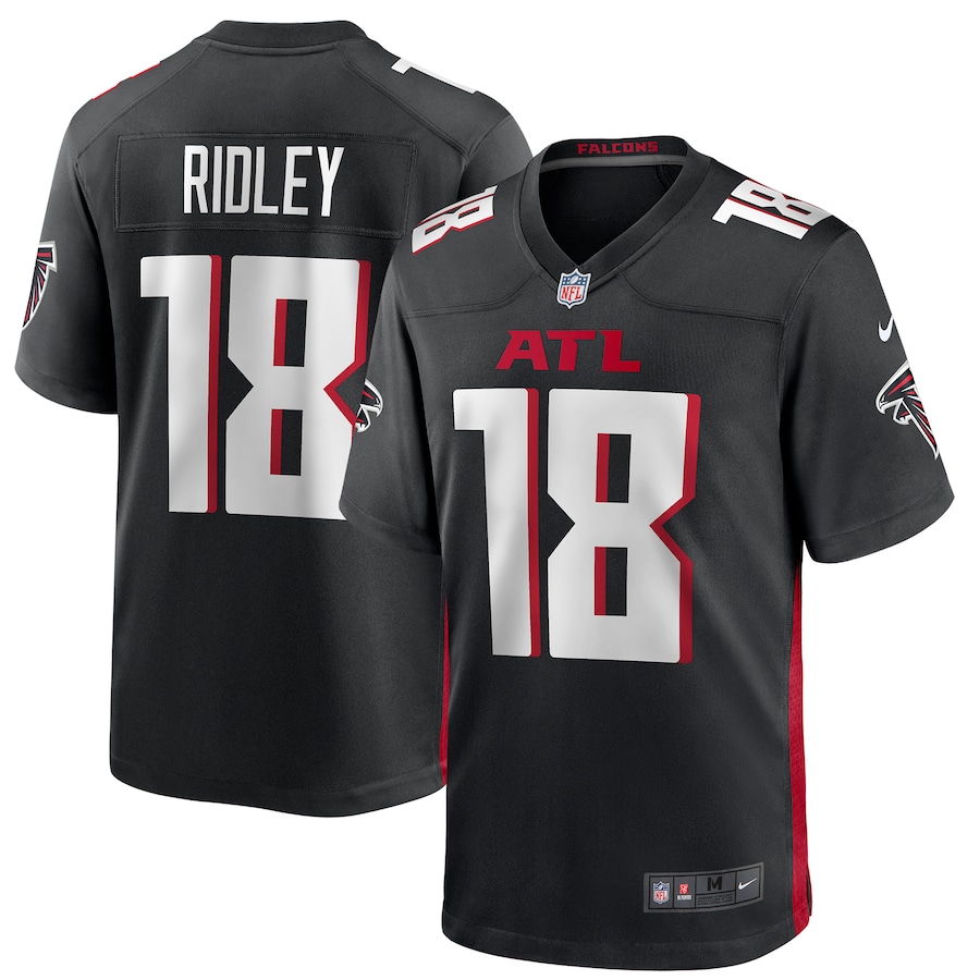 Men's Atlanta Falcons Calvin Ridley Nike Black Game Player Jersey - Ujersey