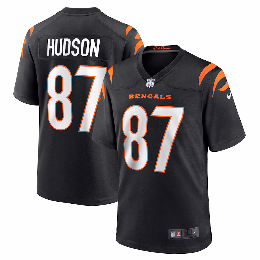 Men's Cincinnati Bengals Tanner Hudson Nike Black Home Game Player Jersey - Ujersey