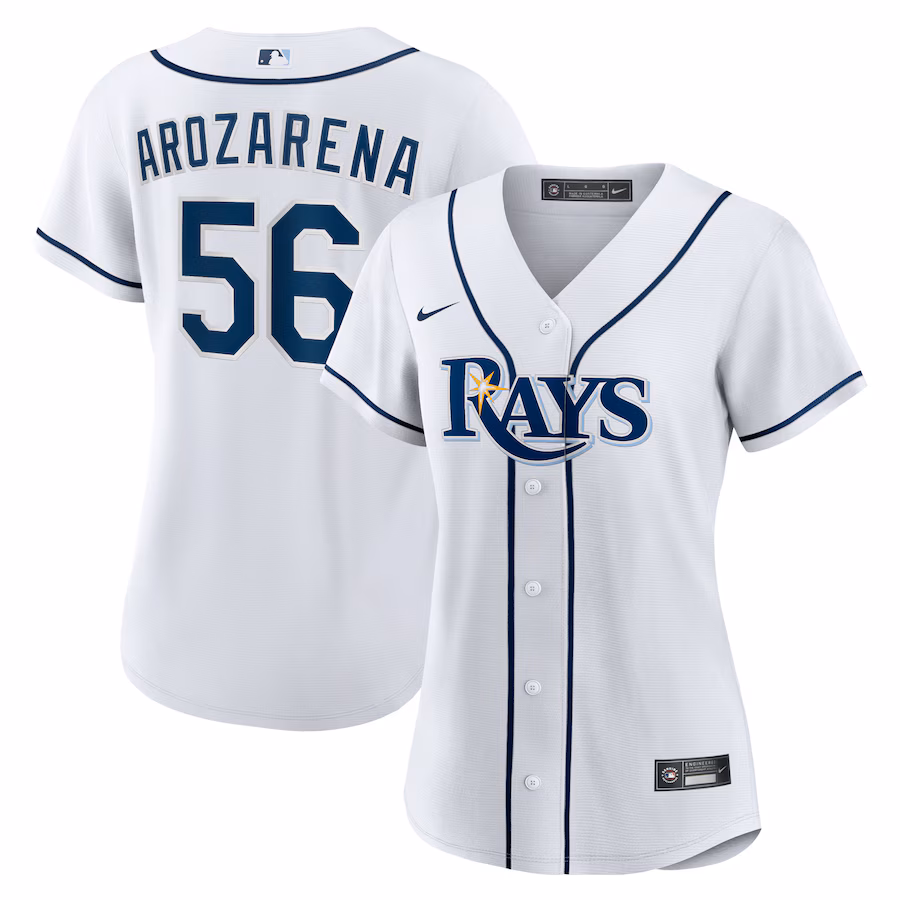Women's Tampa Bay Rays Randy Arozarena Nike White Home Replica Player Jersey - Ujersey