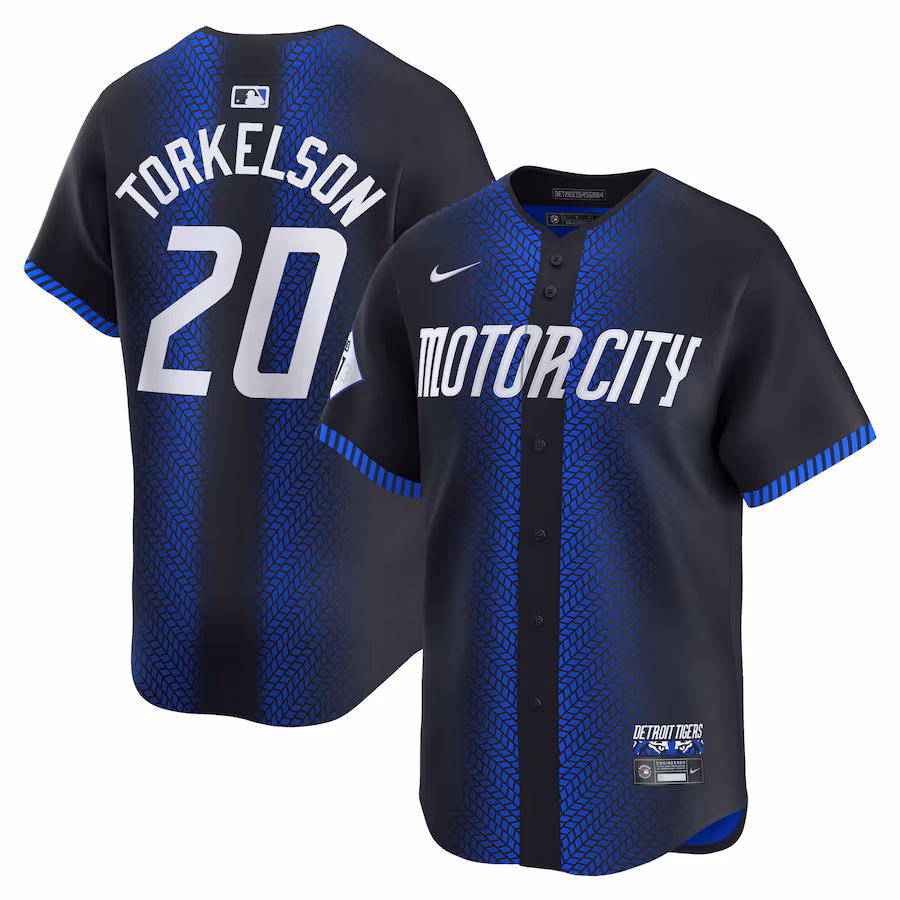 Men's Detroit Tigers Spencer Torkelson Nike Navy 2024 City Connect Limited Jersey - Ujersey