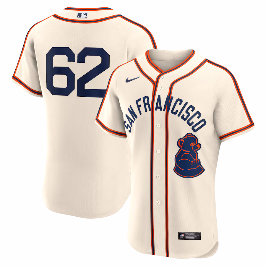 Men's San Francisco Giants Logan Webb Nike Cream 2024 Rickwood Classic Authentic Player Jersey - Ujersey