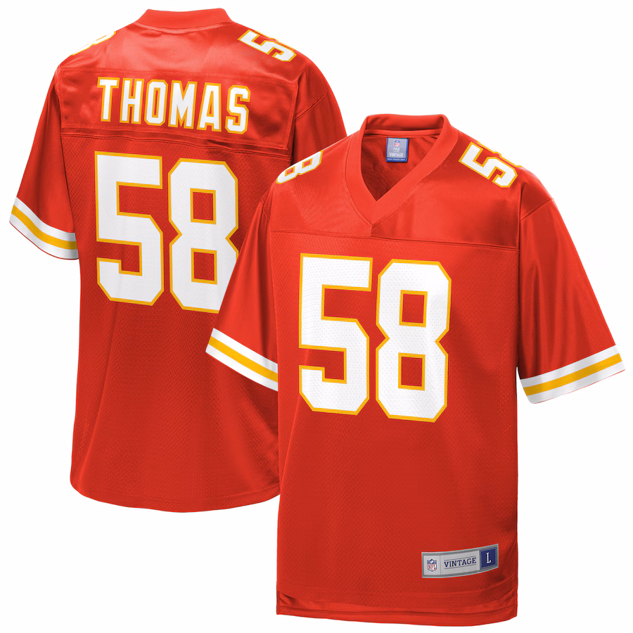 Men's Kansas City Chiefs Derrick Thomas NFL Pro Line Red Retired Player Replica Jersey - Ujersey