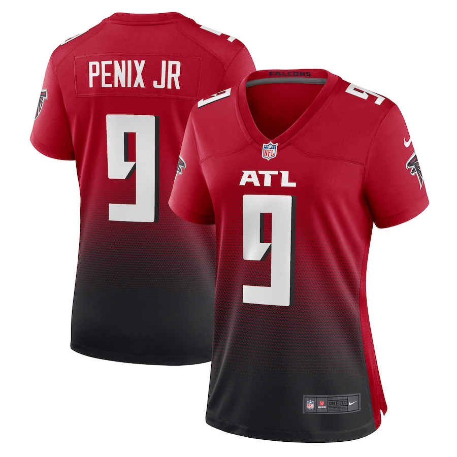Women's Atlanta Falcons Michael Penix Jr. Nike  Red Alternate Game Jersey - Ujersey