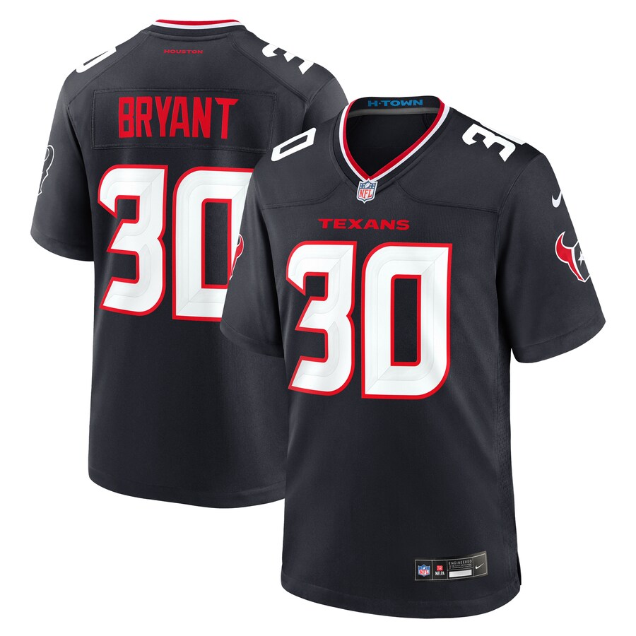 Men's Houston Texans Myles Bryant Nike  Navy Team Game Jersey - Ujersey