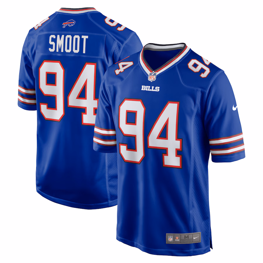 Men's Buffalo Bills Dawuane Smoot Nike  Royal Game Jersey - Ujersey