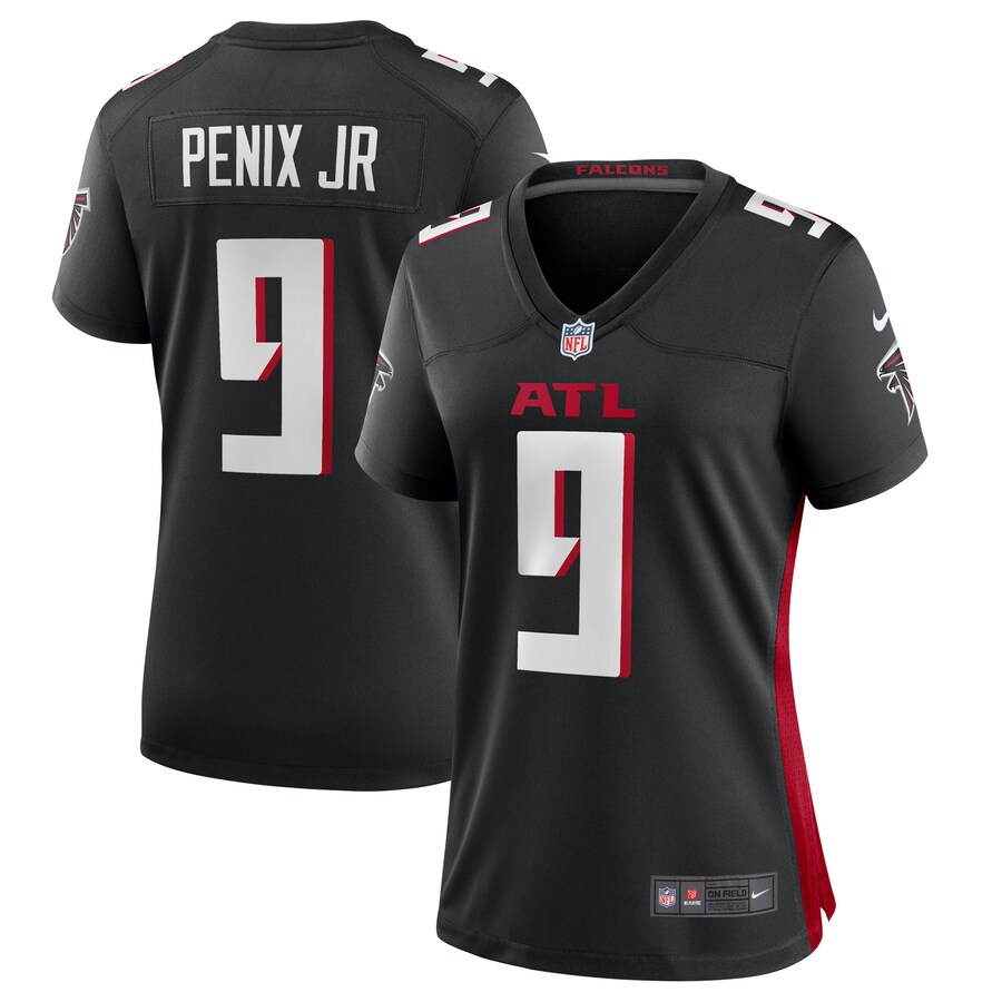 Women's Atlanta Falcons Michael Penix Jr. Nike  Black Game Jersey - Ujersey
