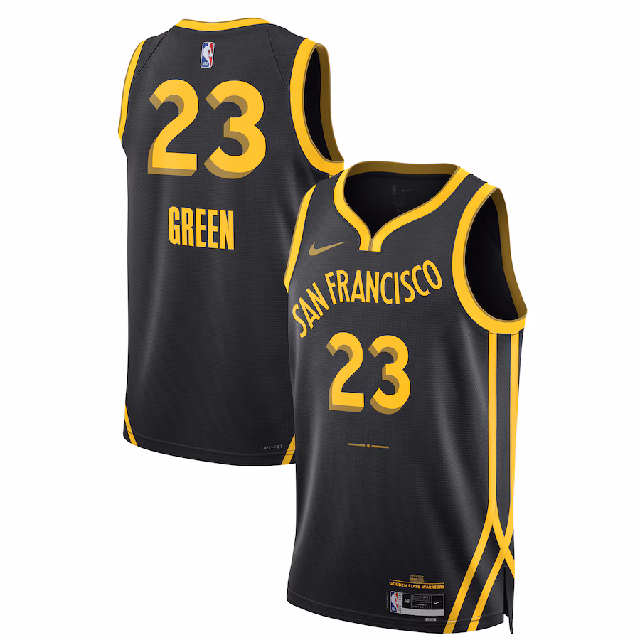 Unisex Golden State Warriors Draymond Green Nike Black 2023/24 Swingman Jersey - City Edition - Ujersey
