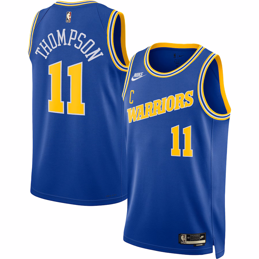 Men's Golden State Warriors Klay Thompson Nike Blue Swingman Jersey - Classic Edition - Ujersey