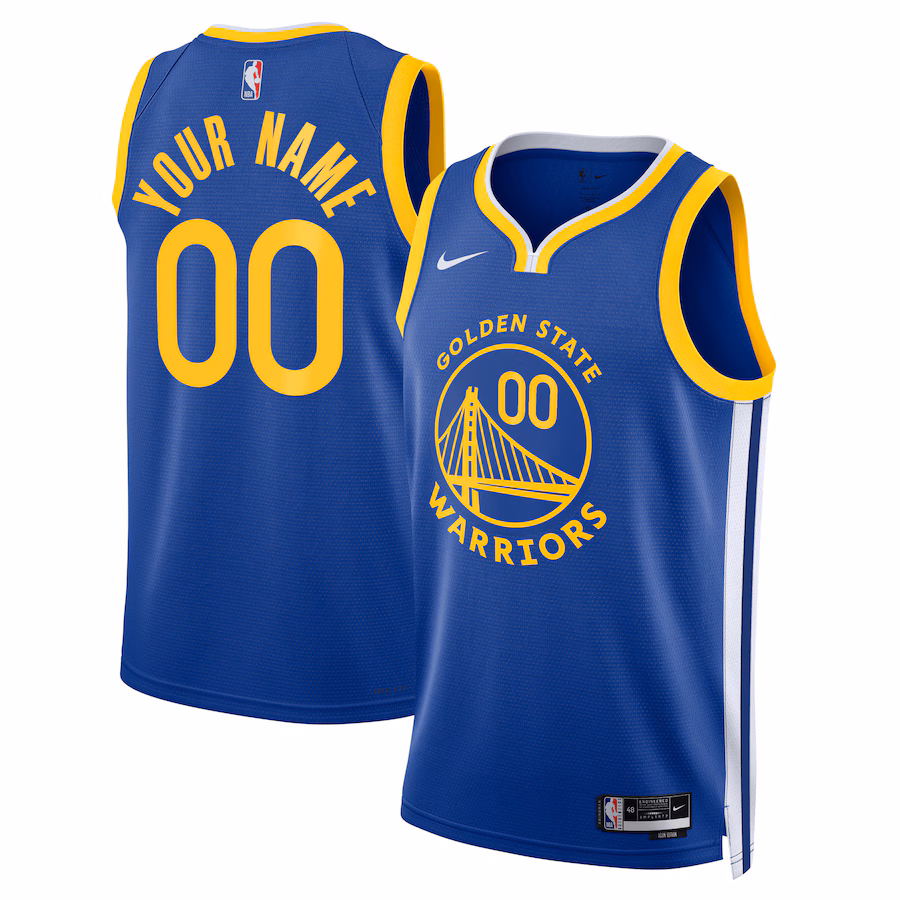 Unisex Golden State Warriors Nike Royal Swingman Custom Jersey - Icon Edition - Ujersey