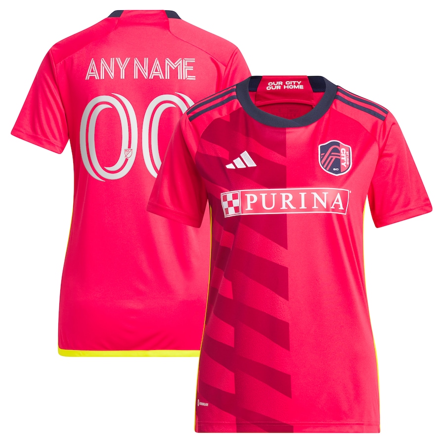 Women's St. Louis City SC adidas Red 2023 CITY Kit Replica Custom Jersey - Ujersey