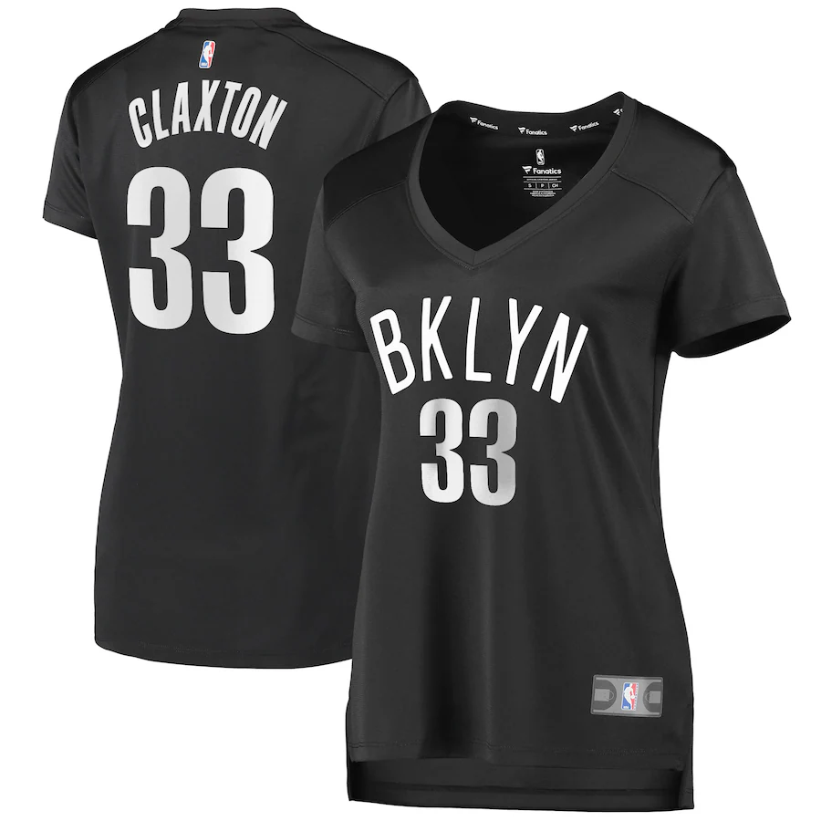 Women's Brooklyn Nets Nicolas Claxton Fanatics Charcoal Fast Break Player Jersey - Statement Edition - Ujersey