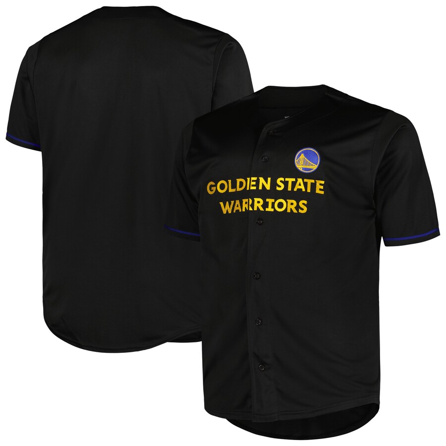 Men's Golden State Warriors Profile Black Big & Tall Pop Jersey - Ujersey