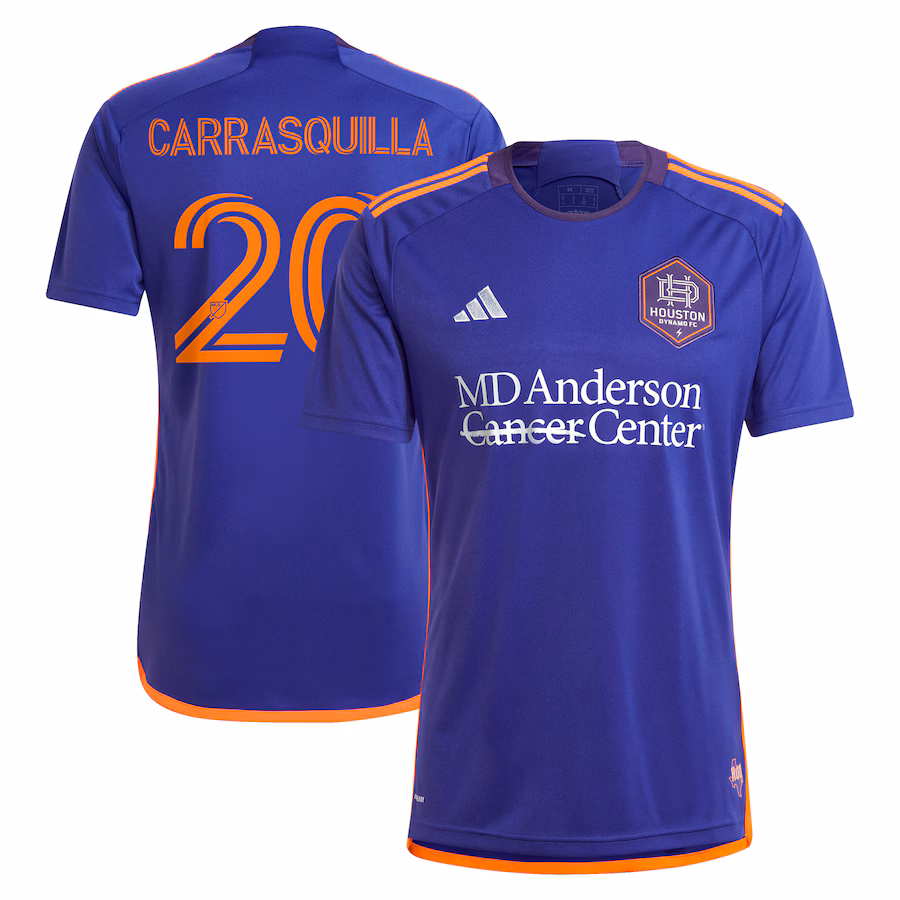 Men's Houston Dynamo FC Adalberto Carrasquilla adidas Purple 2024 Still Holdin' Replica Player Jersey - Ujersey