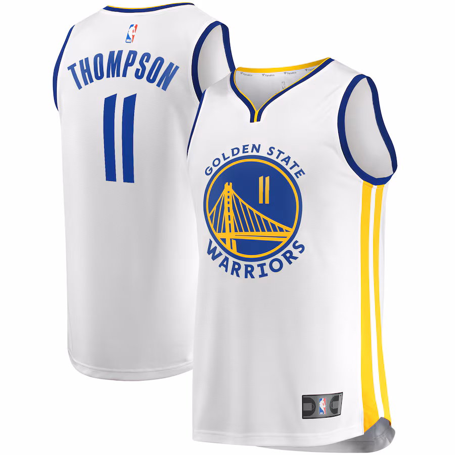 Men's Golden State Warriors Klay Thompson Fanatics White Fast Break Replica Player Jersey - Association Edition - Ujersey