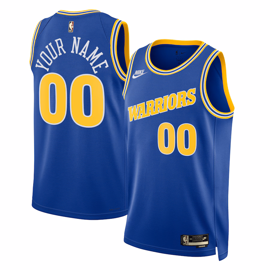 Unisex Golden State Warriors Nike Blue 2022/23 Custom Swingman Jersey - Classic Edition - Ujersey