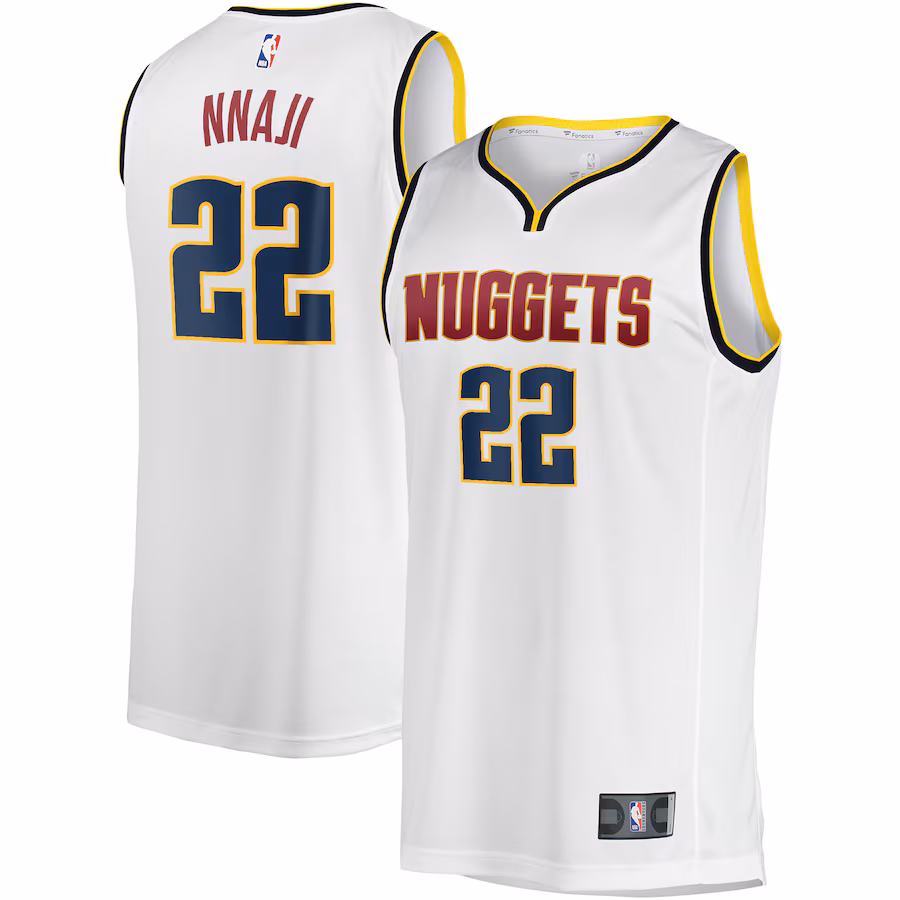 Men's Denver Nuggets Zeke Nnaji Fanatics White Fast Break Player Jersey - Association Edition - Ujersey