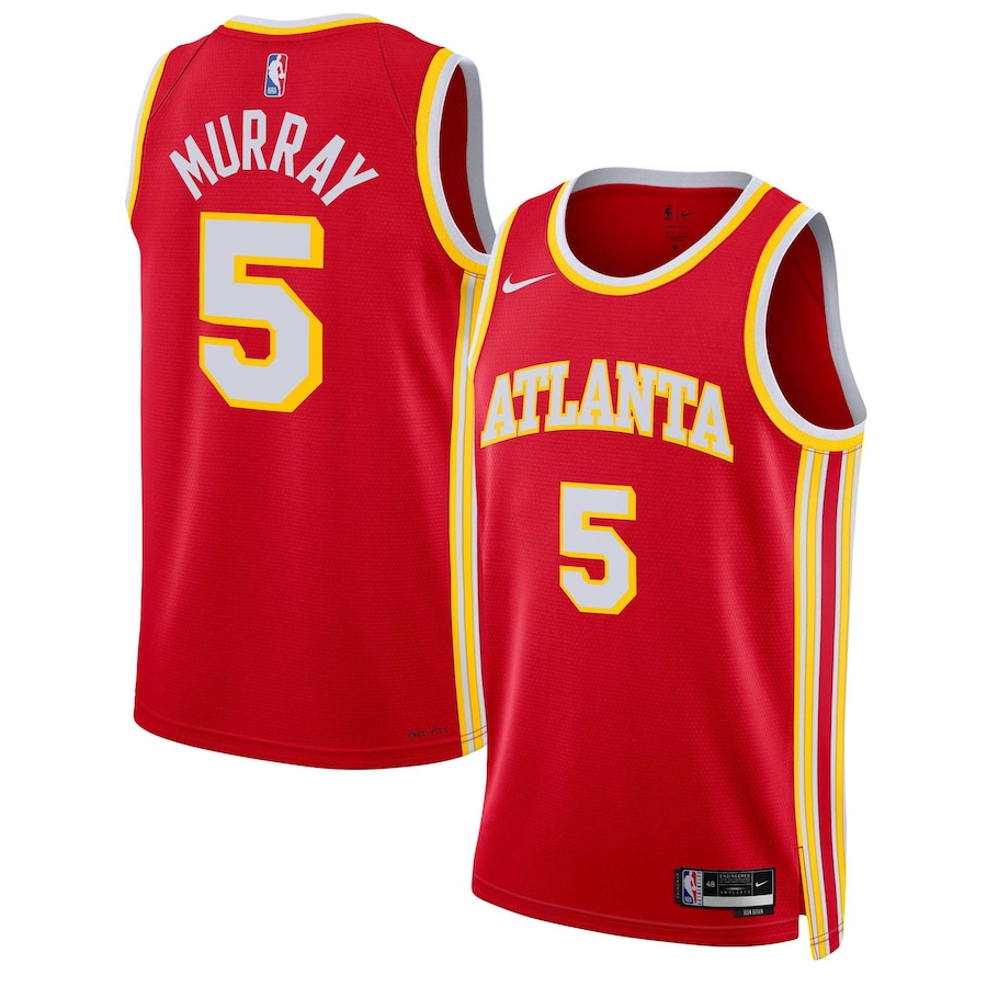 Unisex Atlanta Hawks Dejounte Murray Nike Red Swingman Jersey - Icon Edition - Ujersey