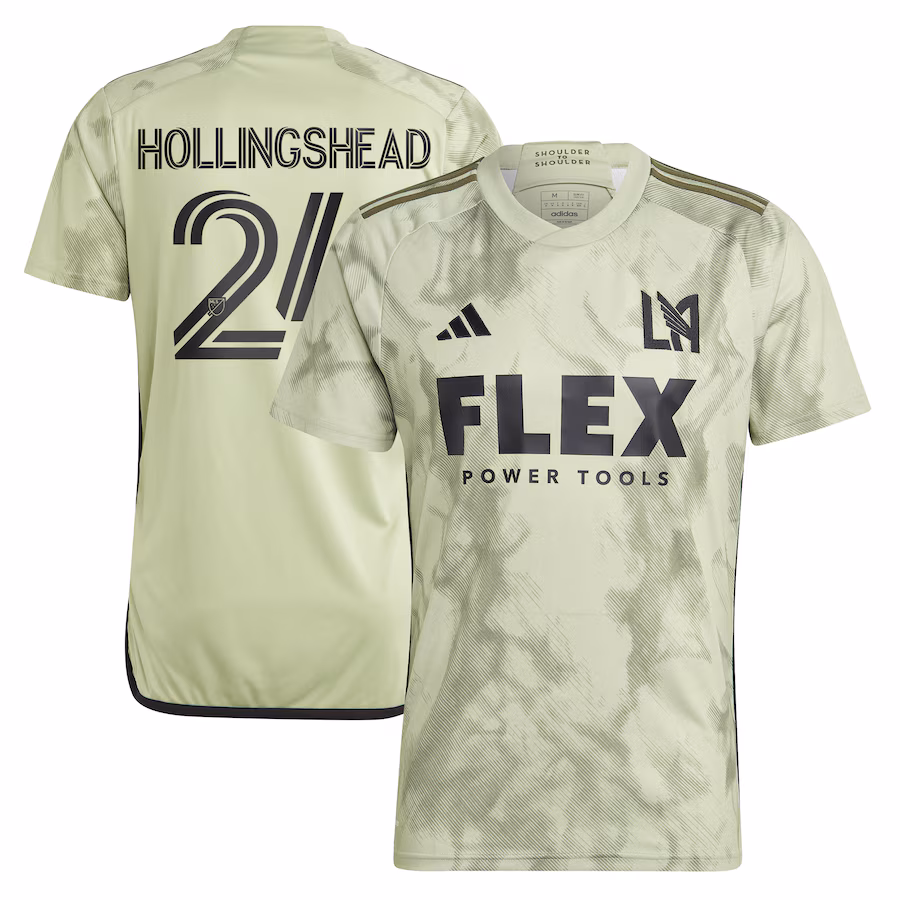 Men's LAFC Ryan Hollingshead adidas Green 2024 Smokescreen Replica Player Jersey - Ujersey