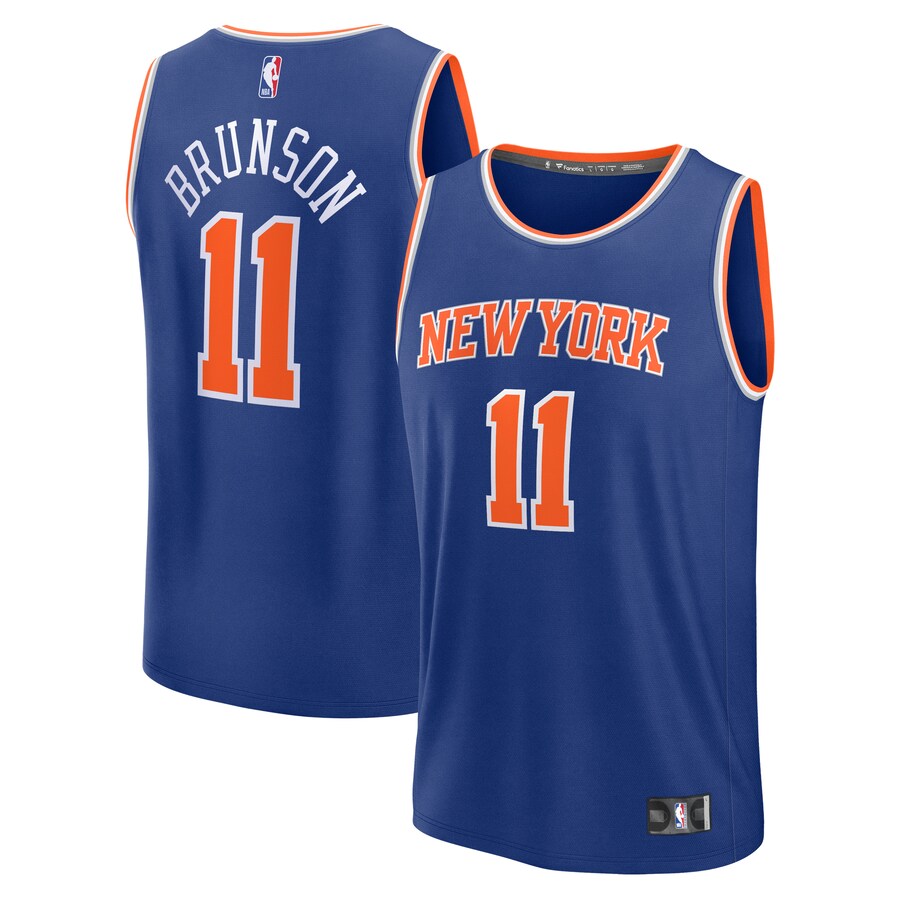 Youth New York Knicks Jalen Brunson Fanatics Royal Fast Break Replica Player Jersey - Icon Edition - Ujersey