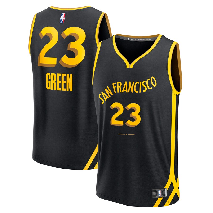 Men's Golden State Warriors Draymond Green Fanatics Black Fast Break Jersey - City Edition - Ujersey