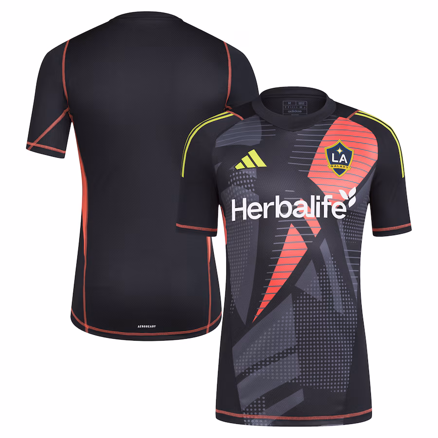 Men's LA Galaxy adidas Black 2024 Goalkeeper Jersey - Ujersey