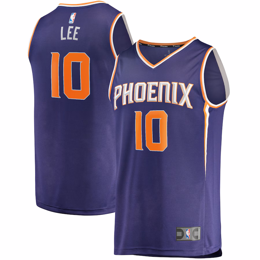 Men's Phoenix Suns Damion Lee Fanatics Purple Fast Break Replica Jersey - Icon Edition - Ujersey