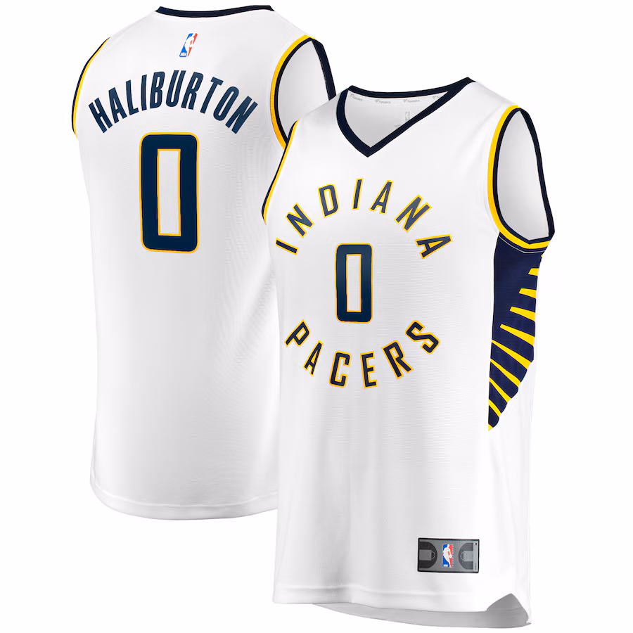 Youth Indiana Pacers Tyrese Haliburton Fanatics White Fast Break Replica Jersey - Association Edition - Ujersey