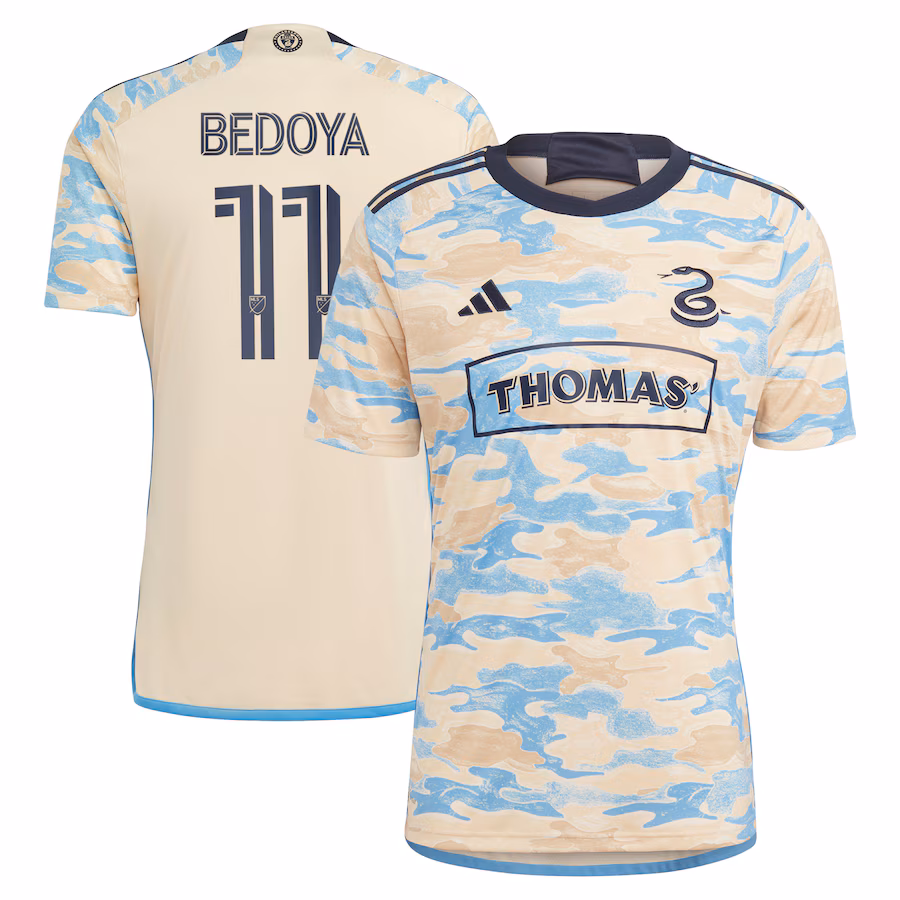 Men's Philadelphia Union Alejandro Bedoya adidas Tan 2023 For Philly Replica Jersey - Ujersey