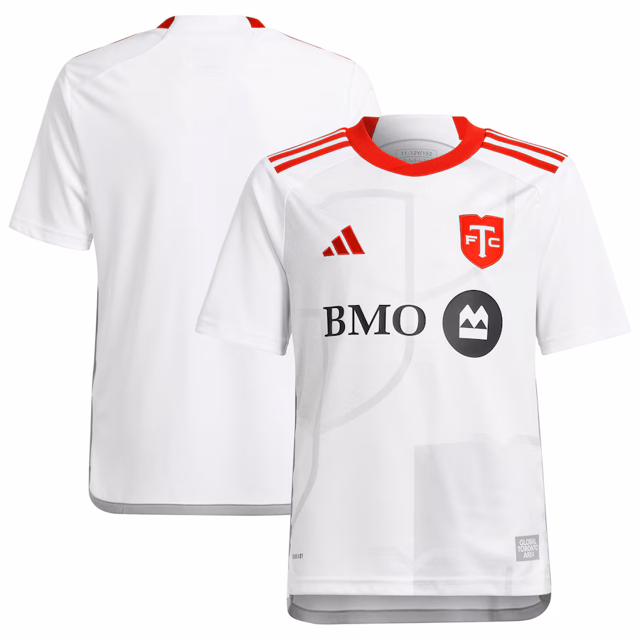 Youth Toronto FC  adidas White 2024 GTA Kit Replica Jersey - Ujersey