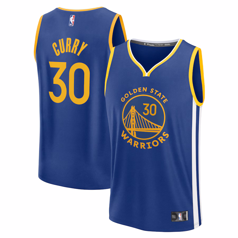 Youth Golden State Warriors Stephen Curry Fanatics Royal Fast Break Replica Player Jersey - Icon Edition - Ujersey