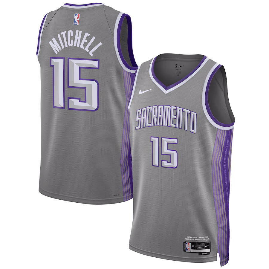 Unisex Sacramento Kings Davion Mitchell Nike Anthracite 2022/23 Swingman Jersey - City Edition - Ujersey