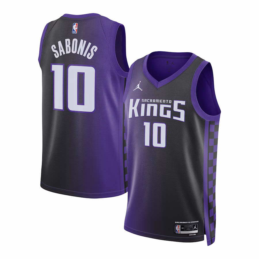 Unisex Sacramento Kings Domantas Sabonis Jordan Brand Purple Swingman Jersey - Statement Edition - Ujersey
