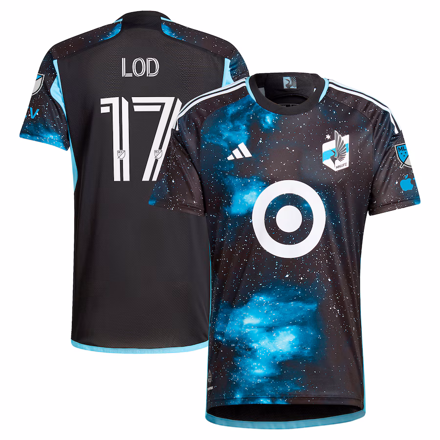 Men's Minnesota United FC Robin Lod adidas Black 2024 Starry Night Authentic Player Jersey - Ujersey