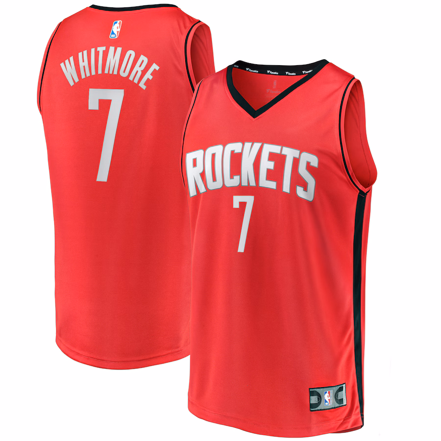 Men's Houston Rockets Cam Whitmore Fanatics Red Fast Break Replica Player Jersey - Icon Edition - Ujersey